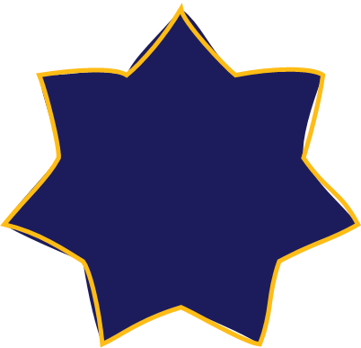 blue star with outline