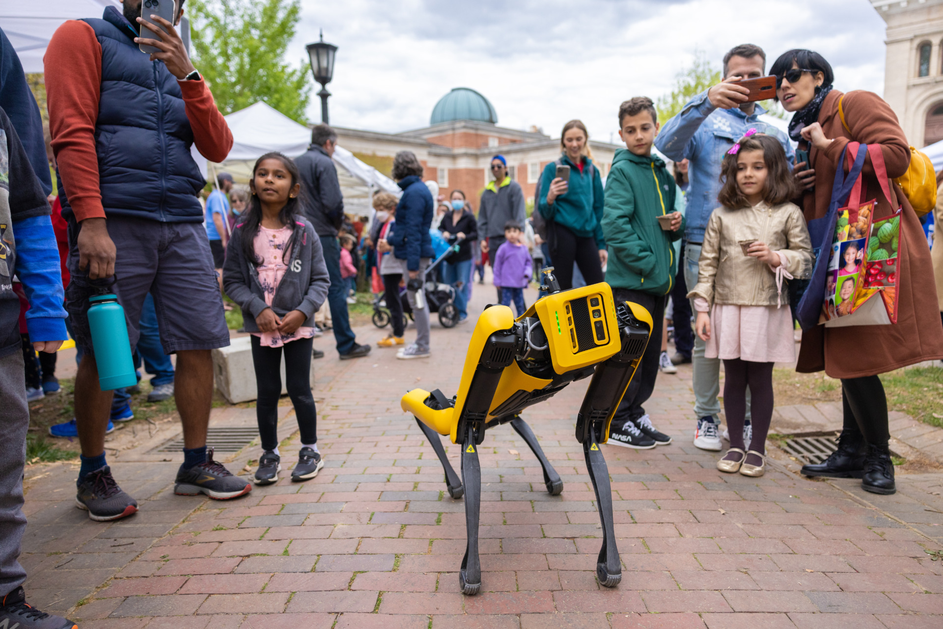 Spot, an agile mobile robot from Boston Dynamics wows the crowd Morehead Planetarium and Science Center as part of UNC Science Expo, Saturday, April 9, 2022.
