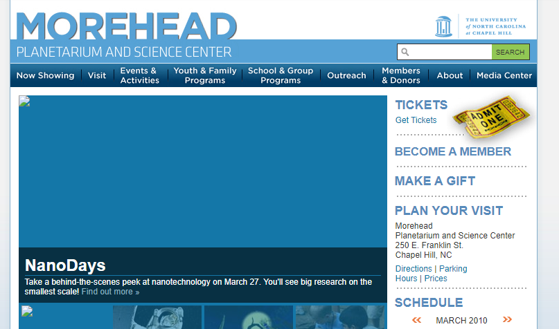 2010 Morehead homepage