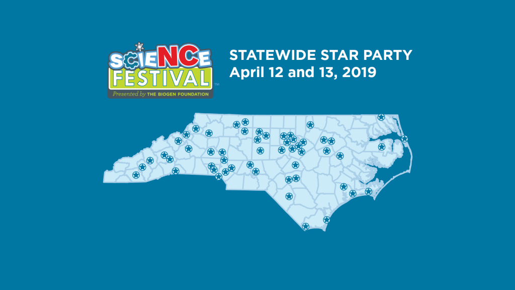 North Carolina Statewide Star Party map sites