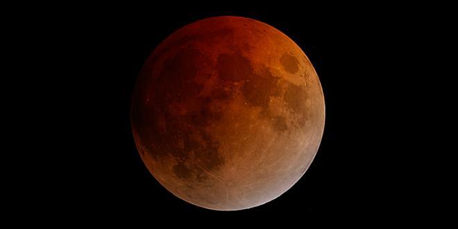 A lunar eclipse