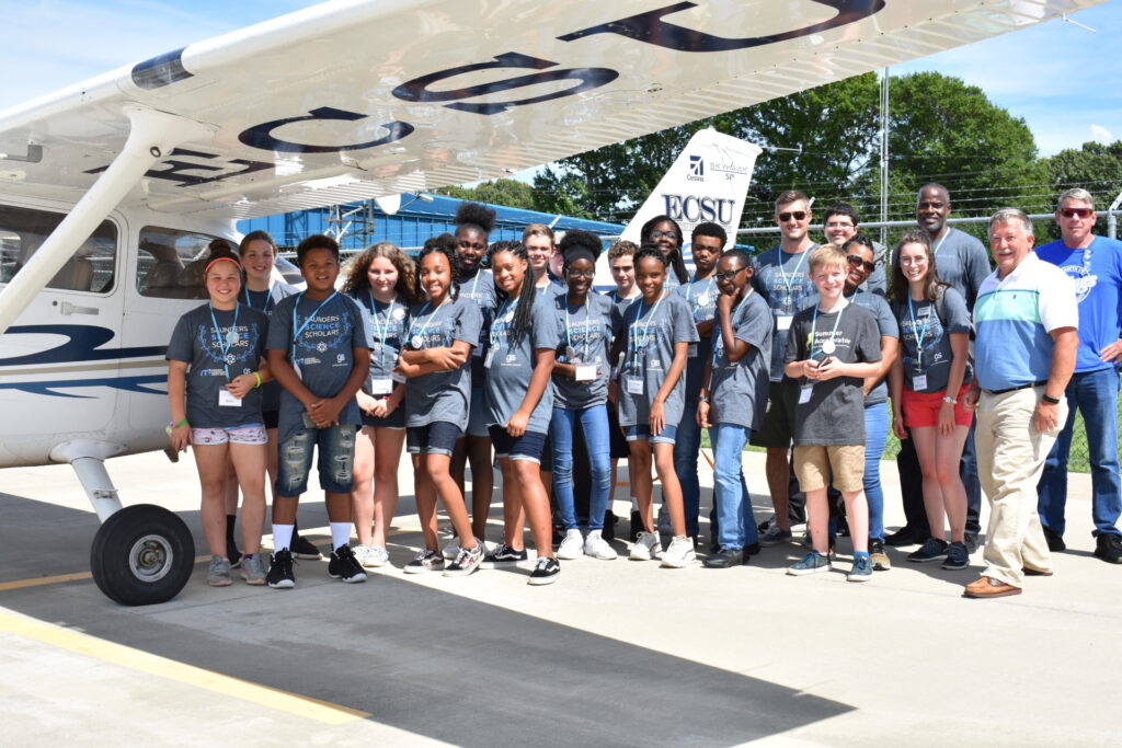 Saunders Science Scholars at aerospace camp