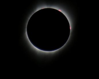 A view of a total solar eclipse from 2017.