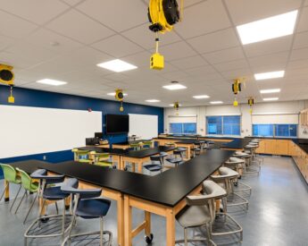 A science classroom