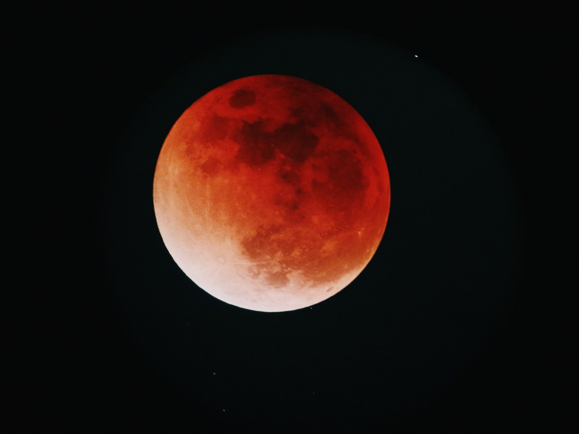 A lunar eclipse.